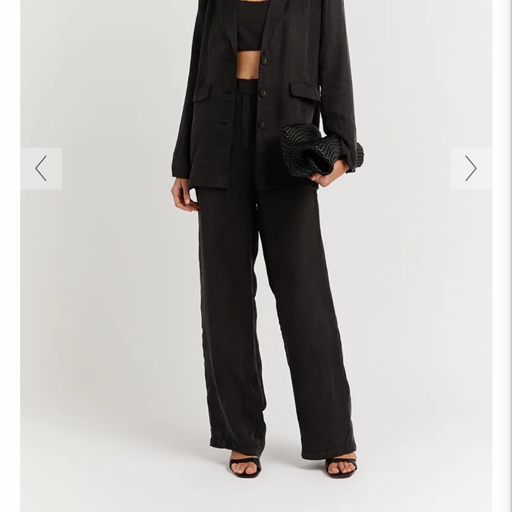 CAMPBELL BLACK STRAIGHT LEG PANT - 2 / BLACK